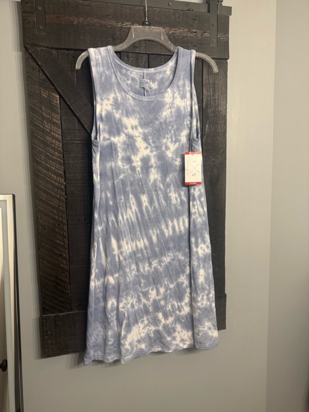 Thread & Supply Blue and White Tie-Dye Dress
